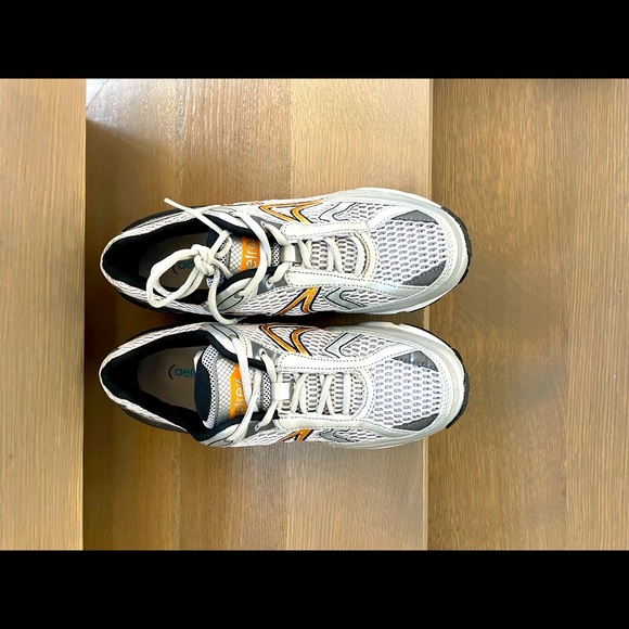 Aetrex Mens RX Runner Wide Width Silver/Orange - Picture 3 of 7